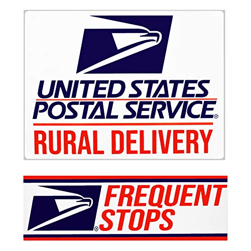 Rural Delivery Magnetic Sign for U.S. Mail, 9” x 12” with Frequent Stops