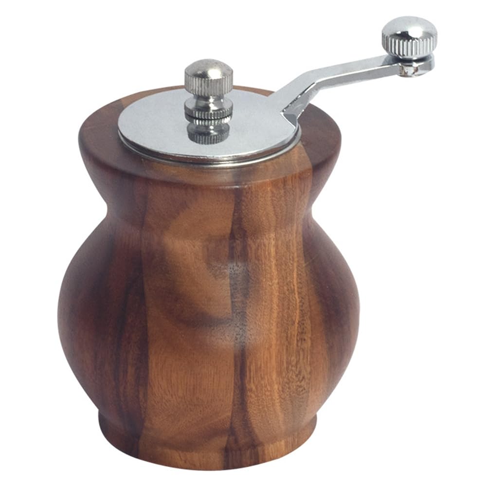 Aundhegrtt Spice Mill Refillable Pepper Grinder with Adjustable Coarseness,Manual Grinding Mill Featuring Handle, Replacement Grinder