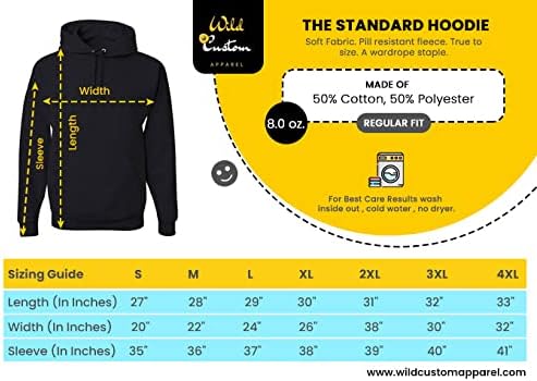 Miniatura 2 de wild custom apparel Ford Mustang Pony Official Licensed Logo Front and Back Mens Hoodies