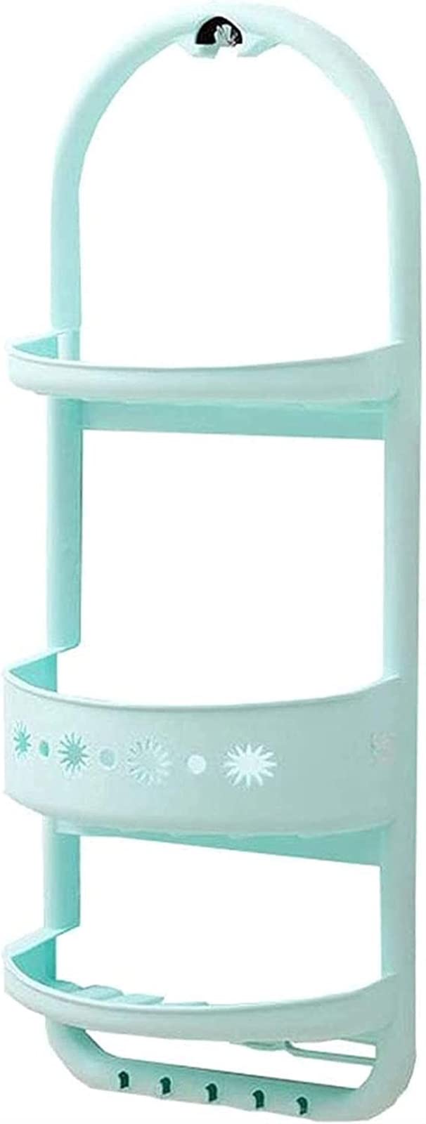 YQBUER Bathroom Towel Stands Bathroom Shelf Wall Storage Rack Bathroom Shower Caddy Kitchen 3 Layers Plastic Washroom Sink