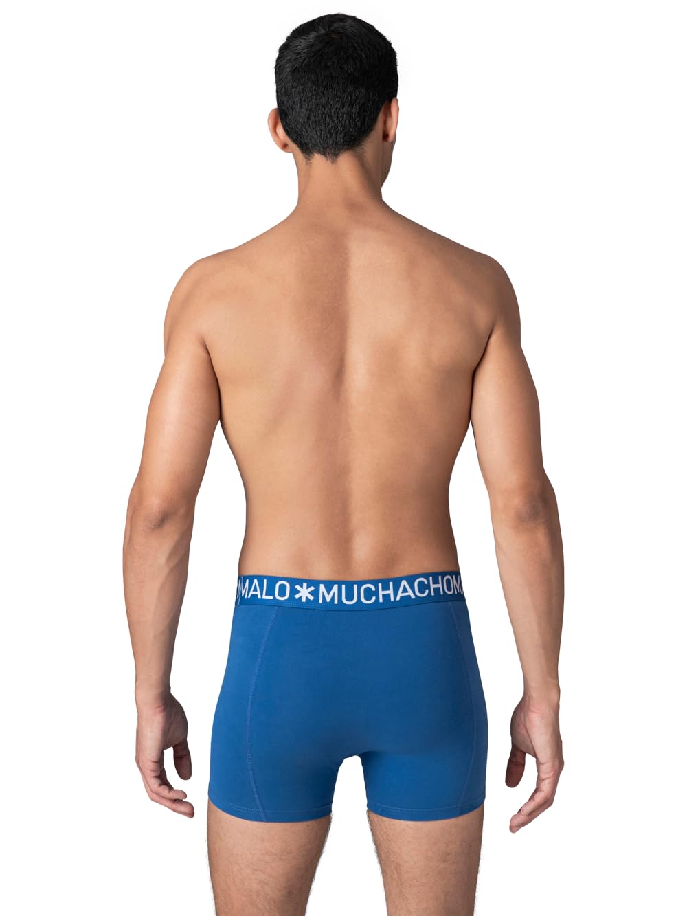 Muchachomalo Calzoncillos para Hombre, Ropa Interior Lisa de Algodón para Hombre, Pack de 7 Unidades, Bóxers Lisos de Corte Clásico con Cintura Elástica