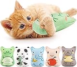 Buntes Spielzeug mit Katzenminze: Das Paket enthält 5 Stück Katzenminzenspielzeug . geeignet für drinnen und draußen, zum Kratzen und Kauen.,einzelgröße: L * H: 5 * 8 cm (1,97 * 3,59 Zoll)