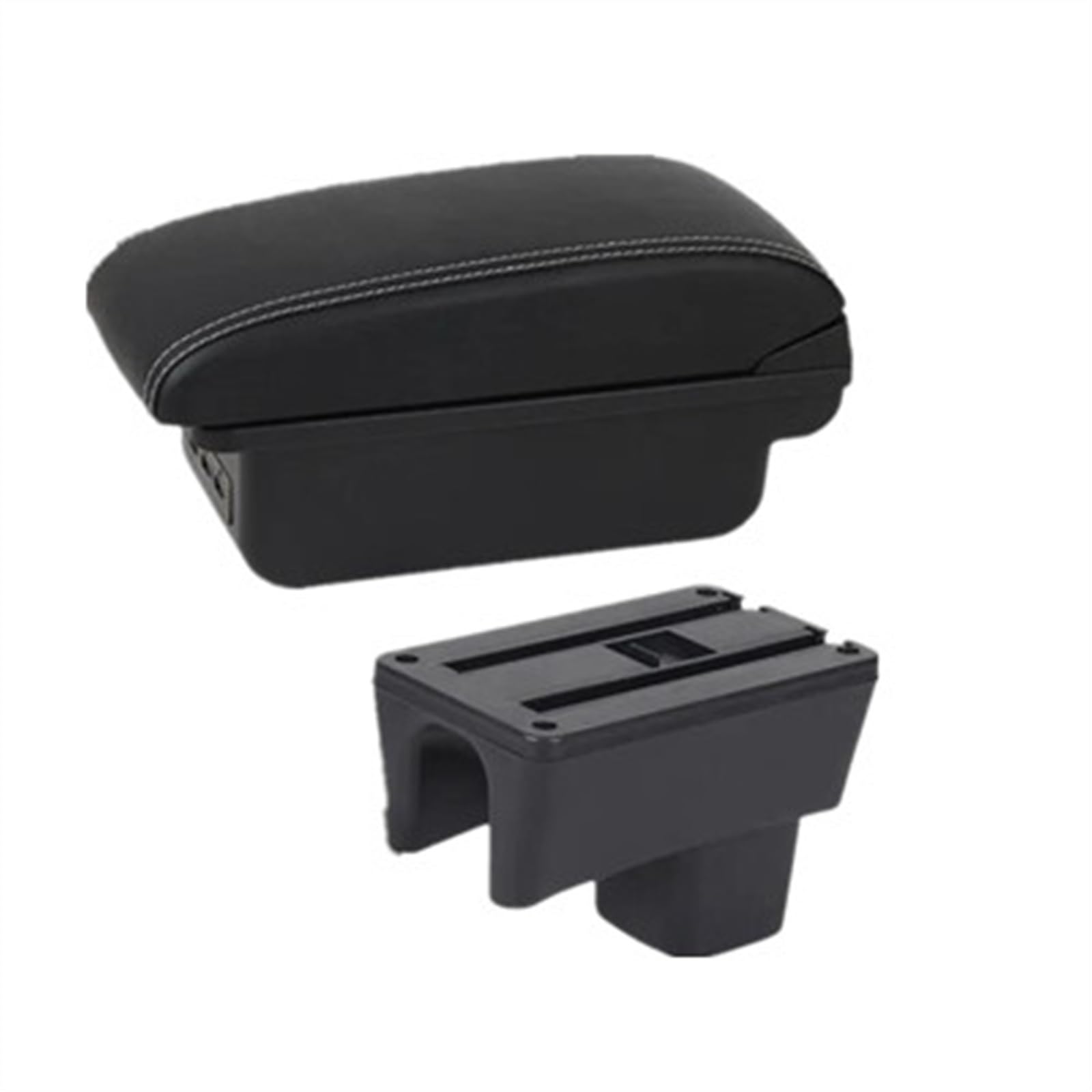 Car Armrest Box For Swift 2005-2024 Accessories Interior Details Storage Retrofit Parts(B1 white line 3USB)