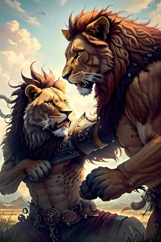 Broderie Diamant 5D Grand Format 100x180 | Kit Peinture Diamant Lion Chien Loisirs Créatifs