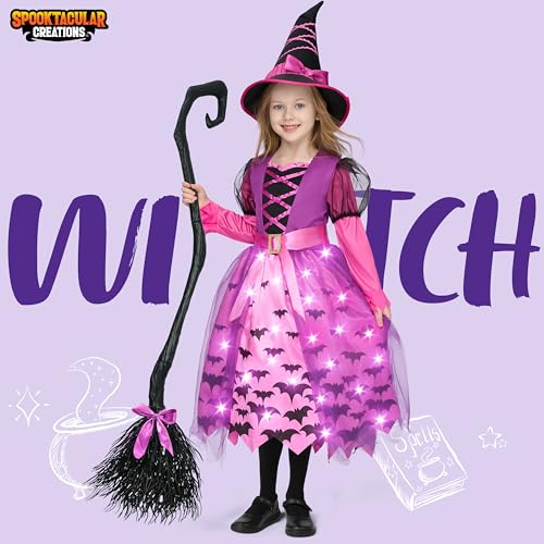 Disfraz de Bruja con Tutú y LED para Niñas 3T miniatura 2