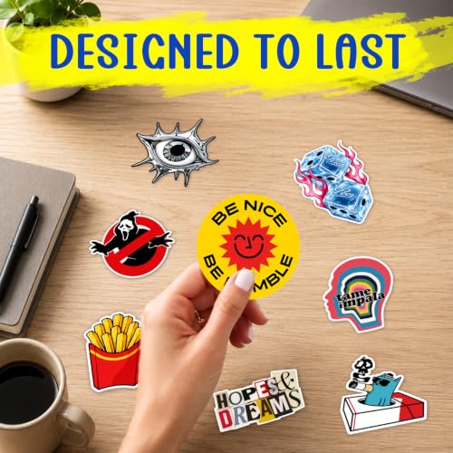Image of CodersParadise Die Cut Stickers Pack of 35, Assorted Vinyl Decals for Laptop, Water Bottle, Phone Case, Journal, Notebook, Scrapbook, Luggage, Helmet, Bicycle and DIY Craft