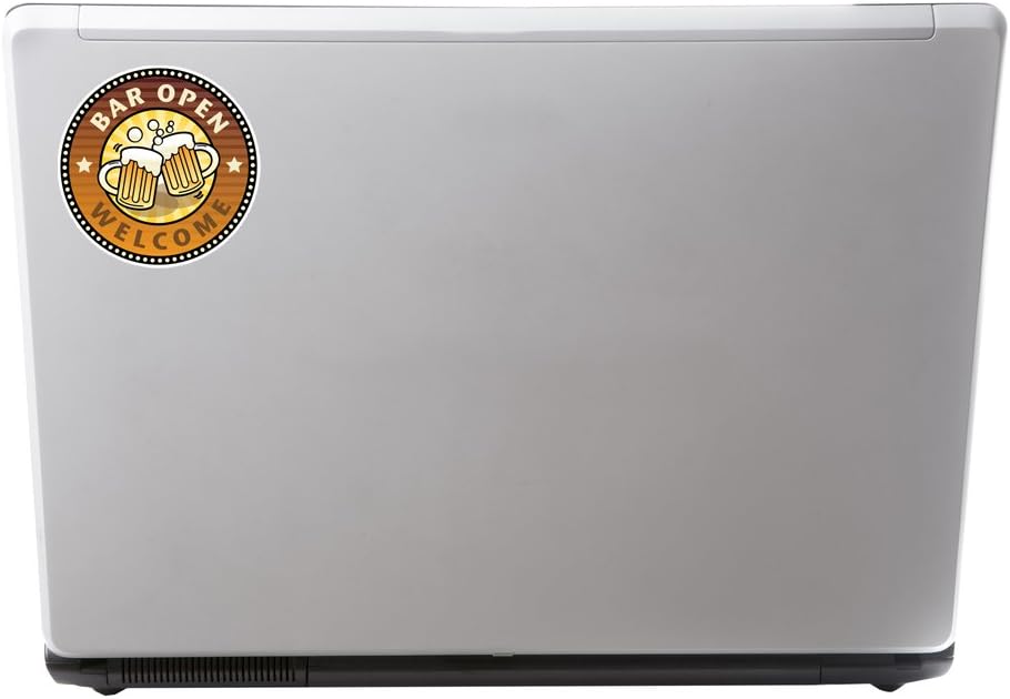 2 x 30cm/300mm Welcome Bar Open Vinyl Stickers Pub Beer #7176