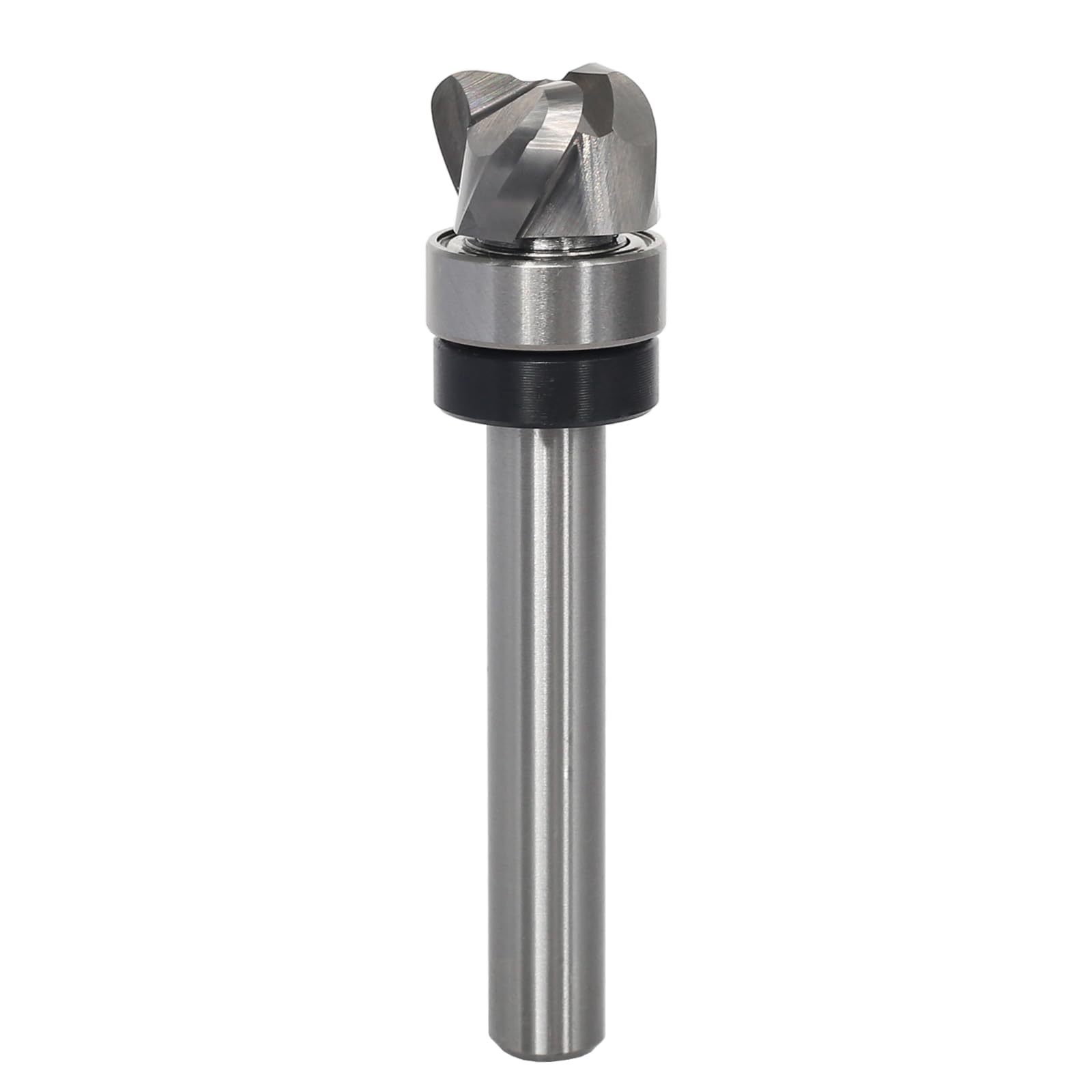 Fraise à gorge creuse 8 mm avec tige et plateau - Diamètre de coupe : 16 mm - Rayon (R) 4 mm - Fraise ronde en métal dur - Pour le travail du bois