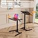 alawooder 25 Inch Mobile Folding Desk - No Assembly Pneumatic Sit-Stand Desk, 29-42