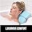 GORILLA GRIP Bath Pillow for Tub, Improved Suction Cups, Luxury Bathtub Pillows, Headrest for Neck and Back Support, Relaxing Home Spa, Hot Tubs and Bathroom Essentials, Gifts for Women, 2 Panel Blue