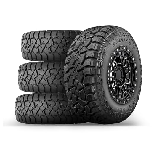 Set of 4 (Four) Sentinel SCOUT RT LT285/70R17 126/123Q 10 Ply E Rugged Terrain SUV Light Truck Tires LT285/70/17 (Includes 3-Year Road Hazard Warranty) - Tire Only