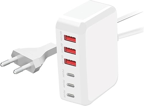 Supa Fly 114W USB-C Smart Charging Station, Compatible with iPhone and Android Smartphones, White