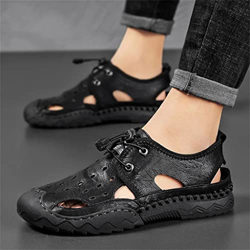 Outdoor Mens Sandals Trekking Outdoor Comfortable Beach Casual Shoes Non-Slip Leisure Rubber Soles(38)4
