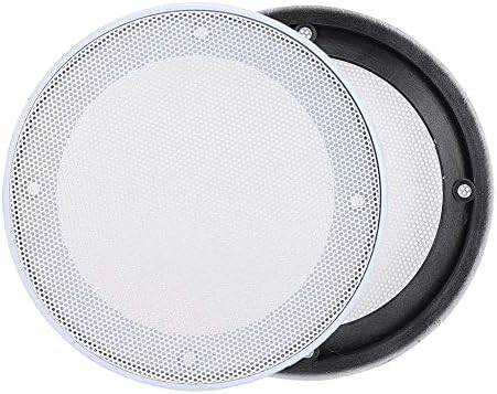 Speaker Grills, 2PCS 4inch Speaker Loudspeaker Protective Cover Decoration Mesh Cover(White)