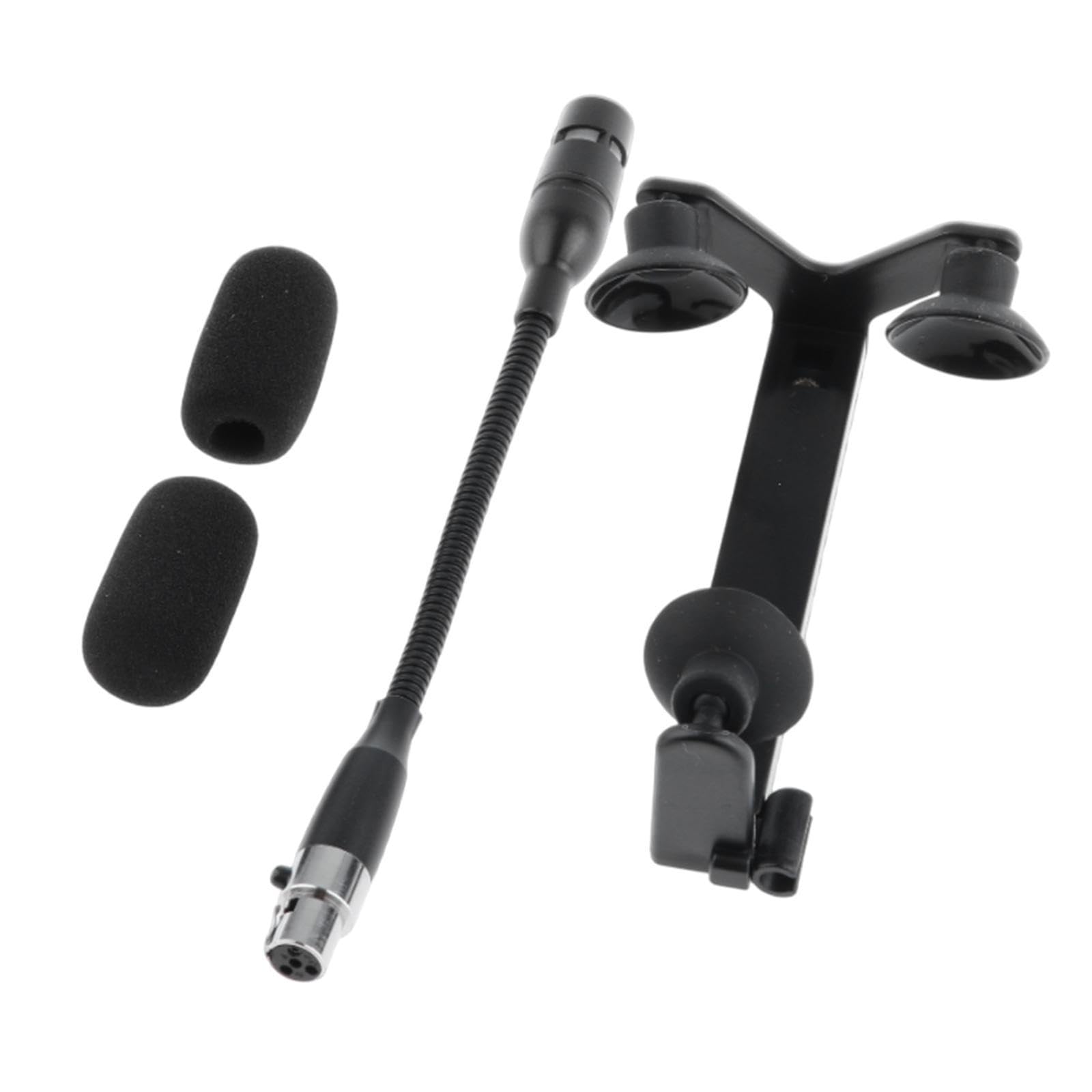 DYNWAVE Guitar Microphone Clip Set Unidirectional Guitar Mic with Clip Portable Mini Instrument Mic and Clip Kit for Acoustic Guitars, 4 Pin Normal
