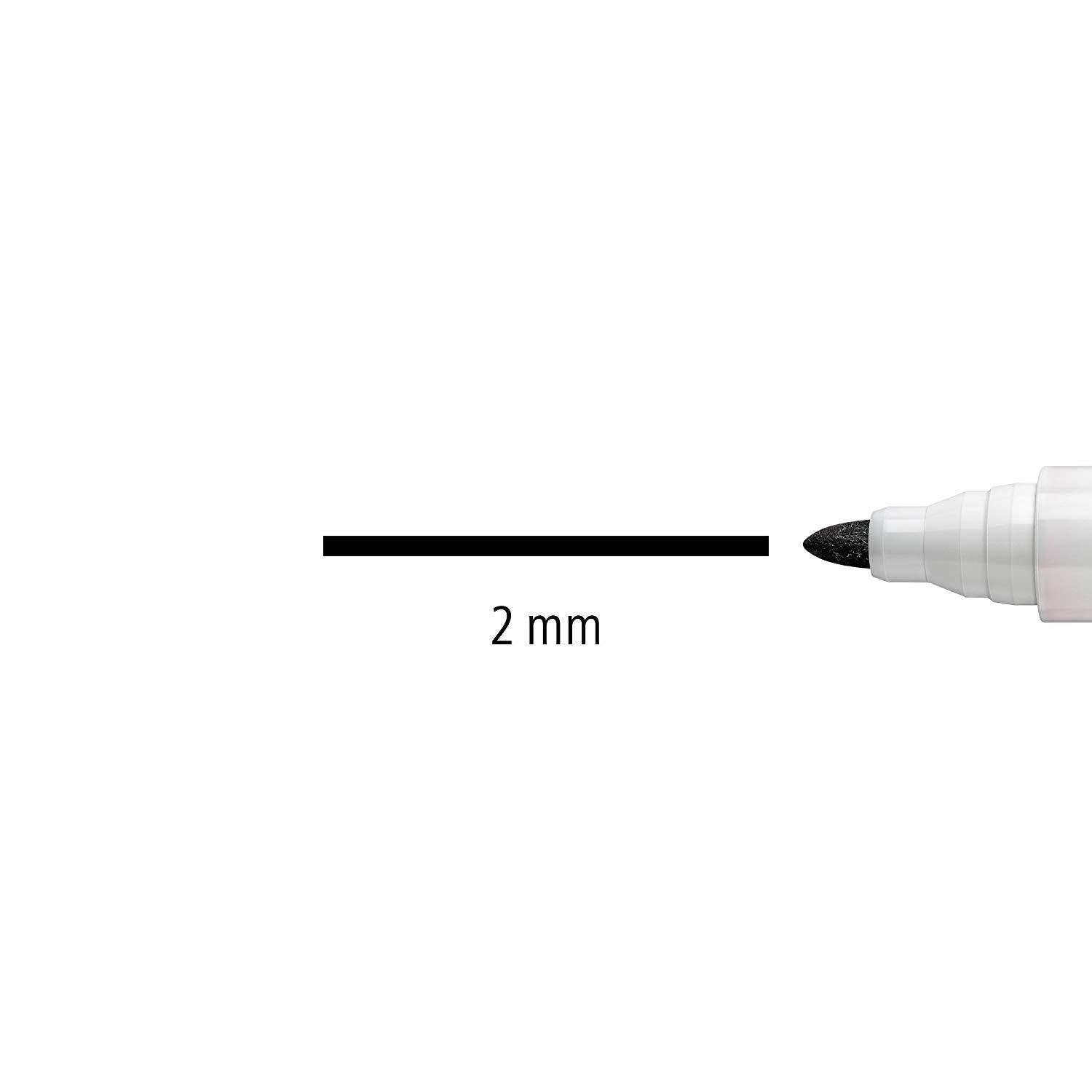 STAEDTLER Lumocolor 351-9 Whiteboard-Marker, Rundspitze, 30 Stück, schwarz