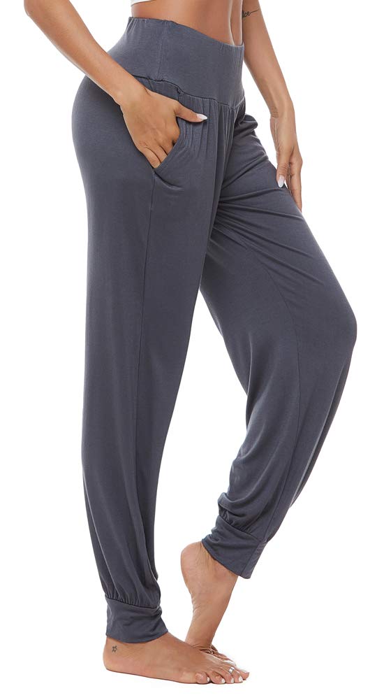 AvaCostumeWomen's Loose Yoga Harem Workout Pants with Pockets