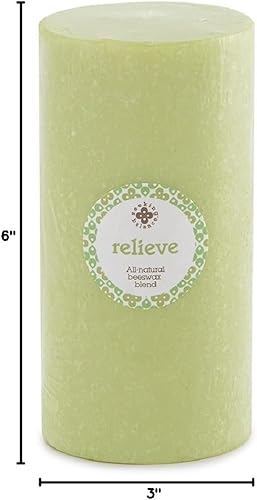 Miniatura 36 de Root Candles Velas de aromaterapia Seeking Balance Mezcla de cera de abejas Timberline Pilar perfumado Vela de spa, 3 x 3 pulgadas, Renovación