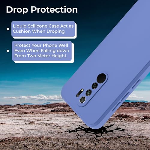 Image of A rtistque Back Cover Case for Redmi 9 Prime /Poco M2 with Camera Protection | Shockproof TPU | Stylish Protective Design | Slim Fit | Ultra Matte | Redmi 9 Prime /Poco M2 Back Cover - Blue