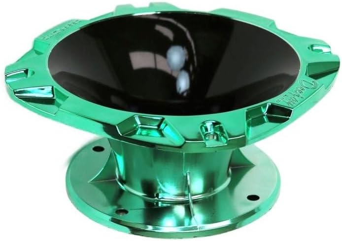 TBH2INSHORTBKGRE DJL Short 2-inch Bolt On Horn Black Green