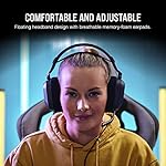 Corsair HS80 RGB USB Premium Gaming Headset with Dolby Audio 7.1 Surround Sound (Broadcast-Grade Omni-Directional Microphone, Memory Foam Earpads, High-Fidelity Sound, Durable Construction) Carbon - Image 4