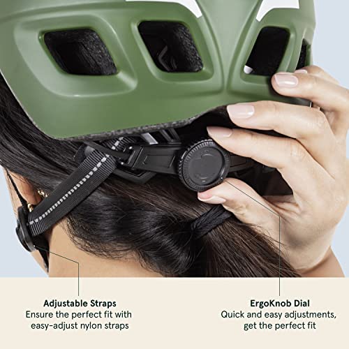 Image of Retrospec Lennon Adult Bike Helmet with LED Safety Light Adjustable Dial & Removable Visor - Adjustable Bicycle Cycling Helmet for Men & Women