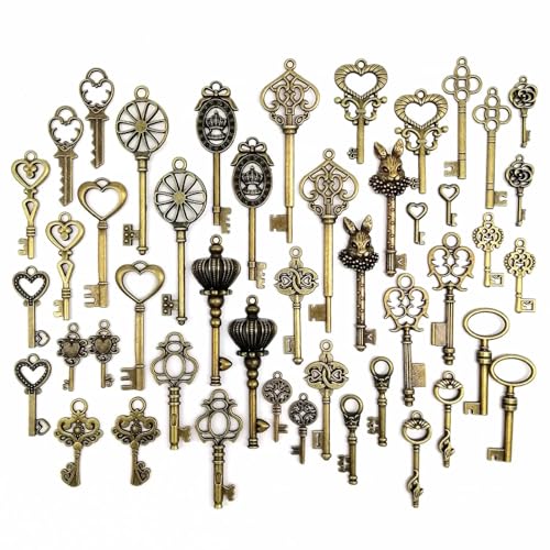 Breloques clé rétro pour customiser vos accessoires de mode et albums de scrapbooking vintage
