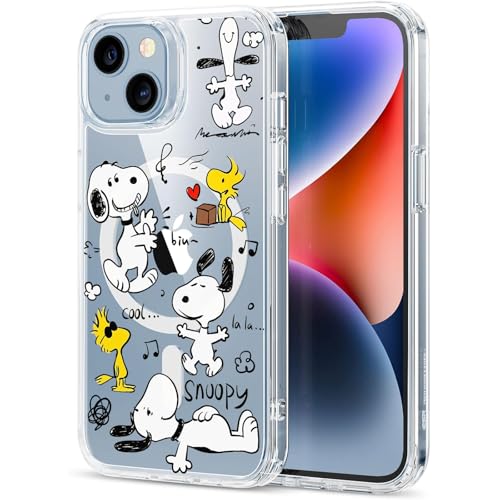 スヌーピー ケース スマホ iphone13promax磁気 Mag Safe スマホカバー 全機種対応 スヌーピー_ iPhone携帯カバー 13promax用 すヌーピー 米軍MIL規格 黄ばみ防止 おしゃれ すまほけーす 耐衝撃 かわいい 防水ケース