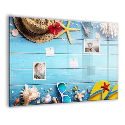 Tableau blanc magnétique en verre avec aimants néodyme puissants