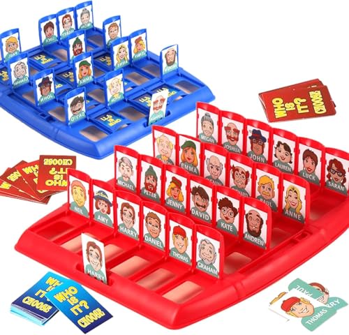 Wer Ist Es Spiel, Wer ist es Lustiges Ratespiel Brettspiel, Knobelspiele für Erwachsene, Kinder, für Family Eltern Kinder Party