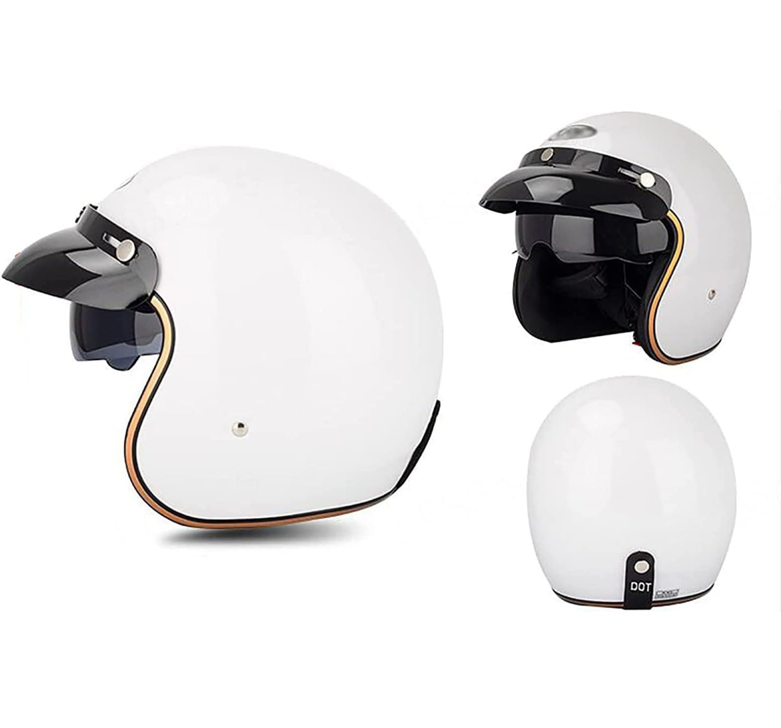 可愛いジェットヘルメット DOT規格 クリーム色 ハーフヘルメット Amazon.co.jp: オートバイハーフヘルメットジェットヘルメットDOT +