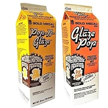 Gold Medal Glaze Pop Popcorn Seasoning Set of 2 1 x Caramel and 1 x Sweet