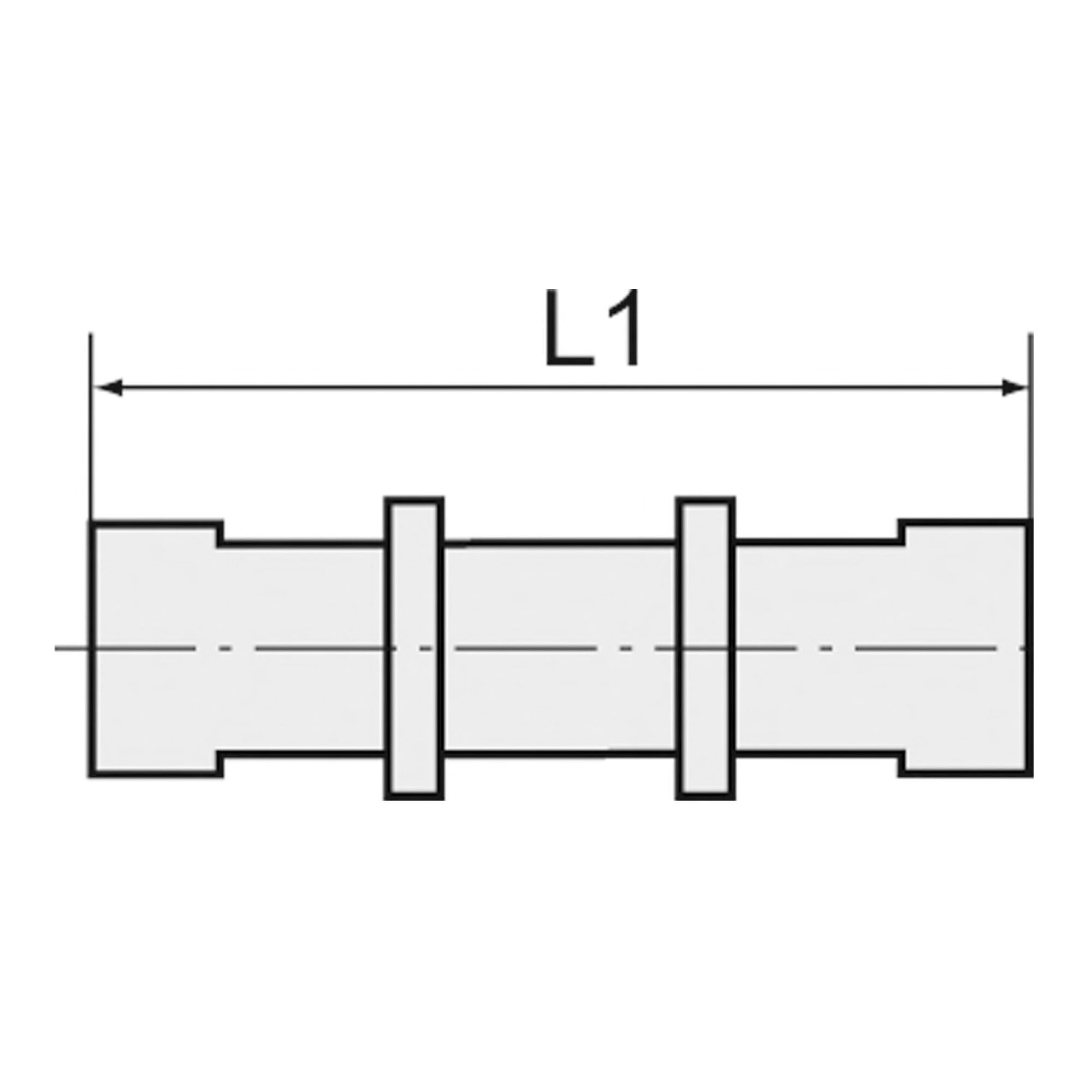 Raccord droit M16 x 1.0 pour tuyau extérieur Ø 8 mm Pression de travail max. 20 bar en acier inoxydable 1.4404