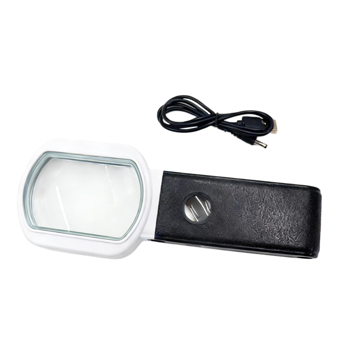 Ludom Magnifying Glass with Light and Stand 25x 10x Foldable Handheld Magnifier with 9 Light, Illuminated Magnifier with Stand for Seniors, Reading