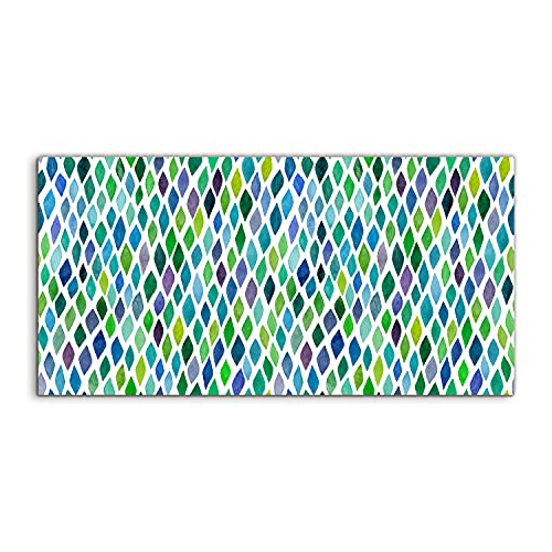 Tableau en acrylique 120x60 cm motif Leaves Abstraction pour déco salon