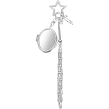 Ymapinc Lipstick Holder for Purse, Y2K Lip Gloss Keychain, Lip Balm Keychain, Star Bow Silver Bag Charms for Women Purse Accessories