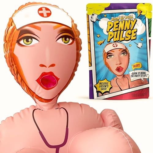 RODMONT Inflatable Party Display Figure with Decorative Sash – Event Decoration & Photo Booth Prop