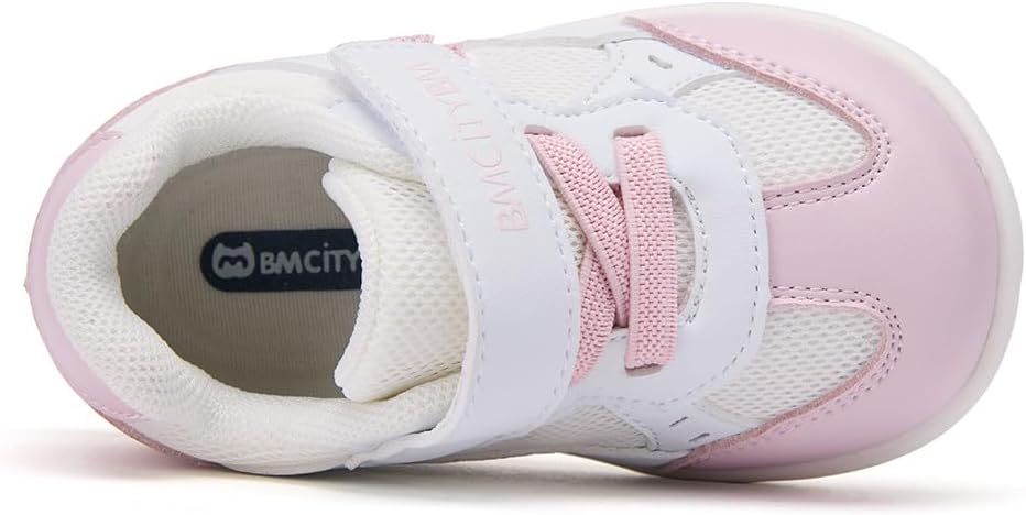 BMCiTYBM Toddler Walking Shoes Girls Boys Sneakers Baby Infant Barefoot Tennis Running Shoes