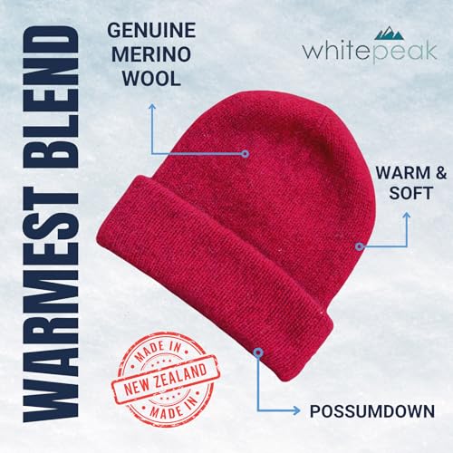 Genuine Merino Wool and Possumdown Blended Beanie | Unisex | Comfy, Light, and Quick-Drying2