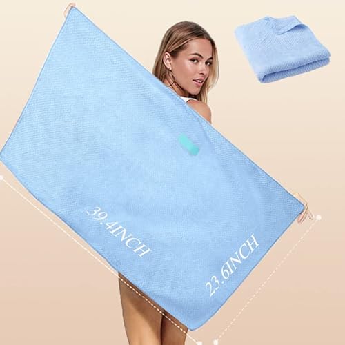 Haomye Toalha de cabelo super absorvente envoltório toalha de secagem de cabelo com alça elástica mi