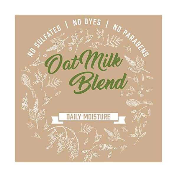 Aveeno Farm-Fresh Oat Milk Overnight Hair Mask with Oat Extract & Almond Milk, Hydrating Treatment for Dry Damaged Hair, Safe for Color-Treated Hair, Sulfate, Paraben & Dye-Free