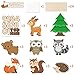 Yaaaaasss! 28PCS Woodland Baby Shower Decorations Jungle Animals Centerpiece Sticks with Number Sticker, Double-Sided Printing Animal Table Toppers Decorations Forest Baby Birthday Party