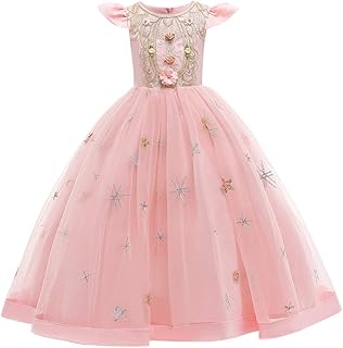 Flower Girls Maxi Dress Bridesmaid Wedding Pageant Party Princess Communion Floral Boho Vintage Lace Dance Gown - Buy now