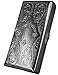 Victorian Style Cigarette Case Double Sided King & 100s Etched Pattern By Kasebi