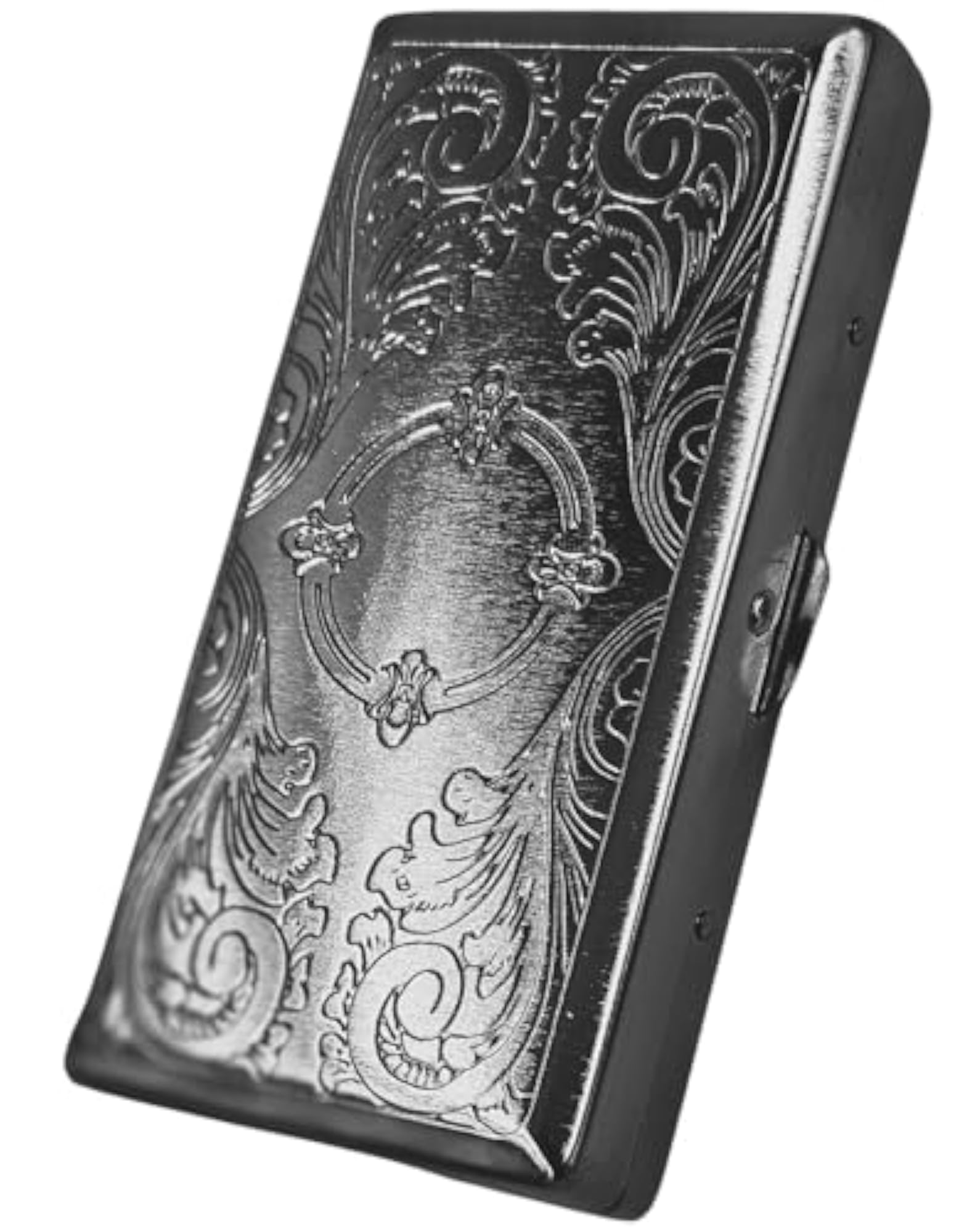 Retro Cigarette Case Victorian Style Metal Holder