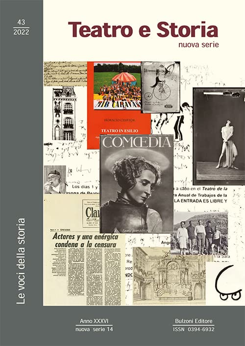 Le voci della storia Teatro e storia Vol 43 pour recherche universitaire