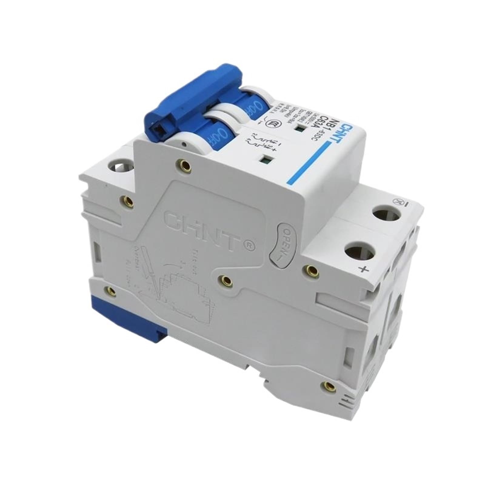 NVSFZGIYG DC Circuit Breaker NB1-63DC 2P DC500V 6KA C1A 2A 3A 4A 5A 6A 10A 16A 20A 25A 32A 40A 50A 63A Mini(10A)