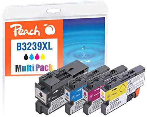 Peach LC-3239XL Cartouche d'encre 4 pièce(s) Rendement élevé (XL) Noir, Cyan, Magenta, Jaune