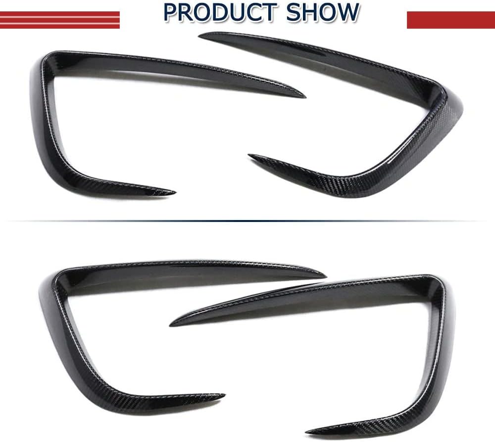 Carbon Fiber Front Bumper Splitters for Tesla Model Y 2019-2022 Sport Utility 4-Door Front Bumper Canards Front Bumper Fins Factory Outlet