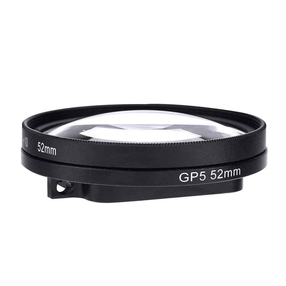 Lente Macro de Primer Plano con Lupa 10X para Cámara de Acción GoPro Hero 6/5, Tema Resaltado, Acoplable, Perfectamente Combinado con Anillos de Filtro, Captura la Vida Marina a